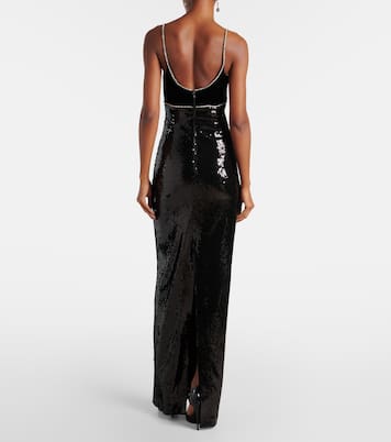 X Nicky Hilton Verzierte Robe Lena mit Pailletten | Rebecca Vallance