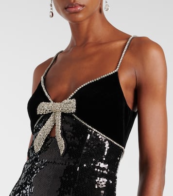 X Nicky Hilton Verzierte Robe Lena mit Pailletten | Rebecca Vallance