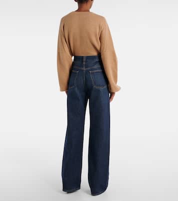 Jeans Bonnie a vita alta e gamba larga | Khaite