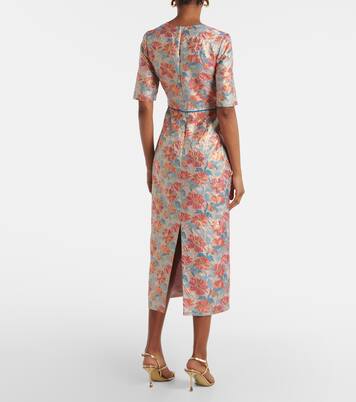 Robe de cocktail en brocart métallisé | Markarian