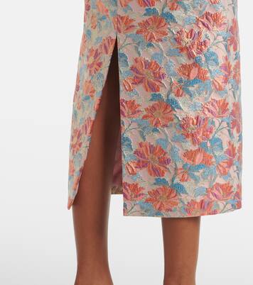 Robe de cocktail en brocart métallisé | Markarian