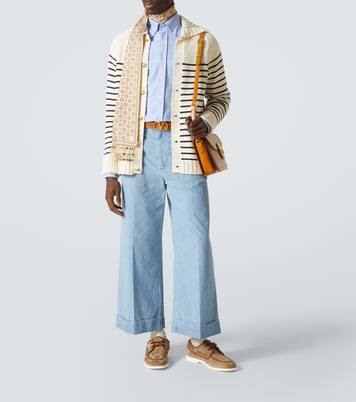 Cardigan VLogo Signature in cotone a righe | Valentino