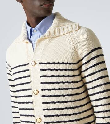Cardigan VLogo Signature in cotone a righe | Valentino