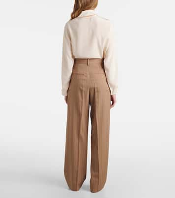 Weite Hose aus Schurwolle | Victoria Beckham