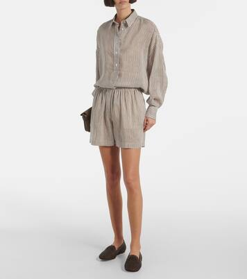 Shorts aus Leinen und Seide | Brunello Cucinelli