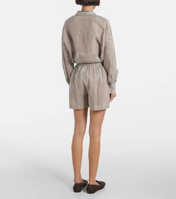 Shorts aus Leinen und Seide | Brunello Cucinelli