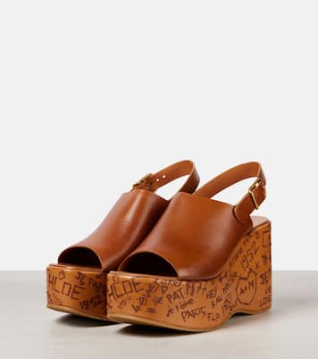 Maxime leather wedges | Chloé