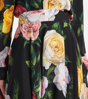 Falda en charmeuse de mezcla de seda | Dolce&Gabbana