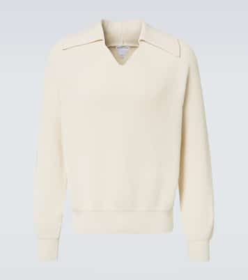 Ribbed-knit cotton polo sweater | Bottega Veneta