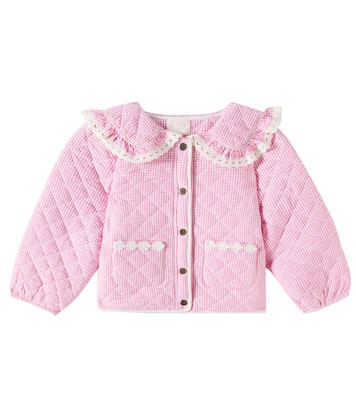 Joulia quilted gingham cotton jacket | Louise Misha