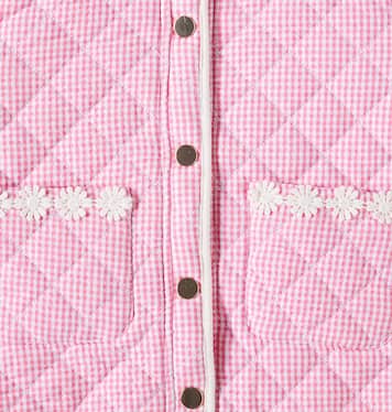 Joulia quilted gingham cotton jacket | Louise Misha