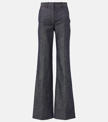 Pantaloni flared Morissey in lana e cotone | Joseph