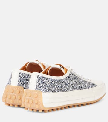 Tweed and leather sneakers | Tod's