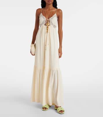 Chara raffia and leather slides | Jimmy Choo