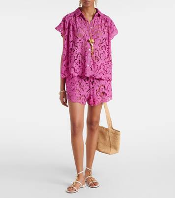 Hemd aus Baumwollspitze | Farm Rio