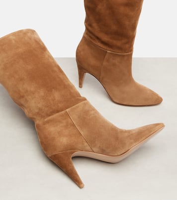 Bottes 85 en daim  | Gianvito Rossi