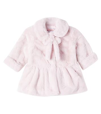 Baby bow-detail coat | Monnalisa