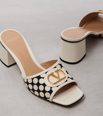 VLogo polka-dot mules | Valentino Garavani