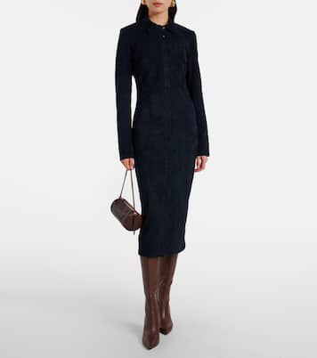 Robe chemise Becky en daim | Stouls