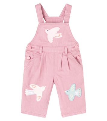 Baby embroidered denim overalls | Stella McCartney Kids