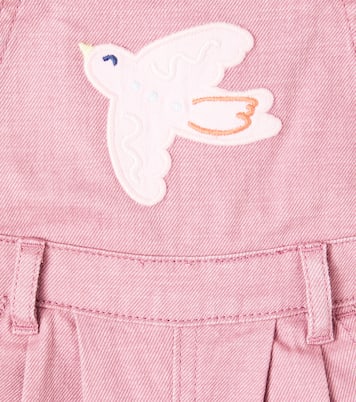 Baby embroidered denim overalls | Stella McCartney Kids