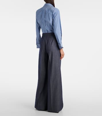 Weite Hose Baden aus Schurwolle | Max Mara