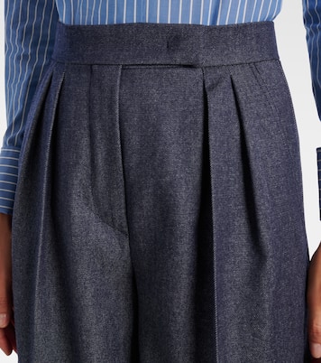 Weite Hose Baden aus Schurwolle | Max Mara