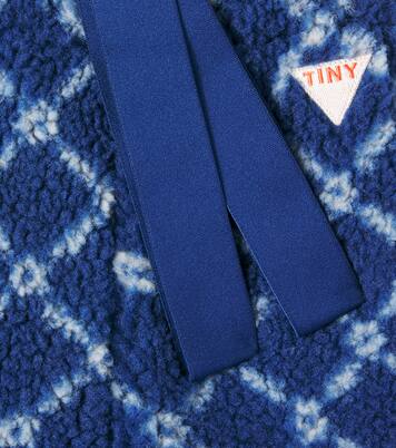 Baby Flower checked fleece pants | Tinycottons