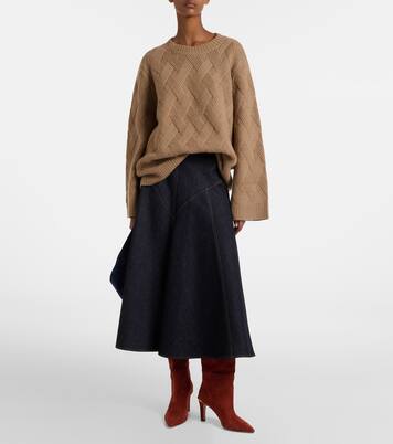 Oversized wool and cashmere sweater  | Jardin des Orangers