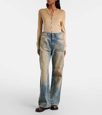 2021 high-rise wide-leg jeans | Acne Studios