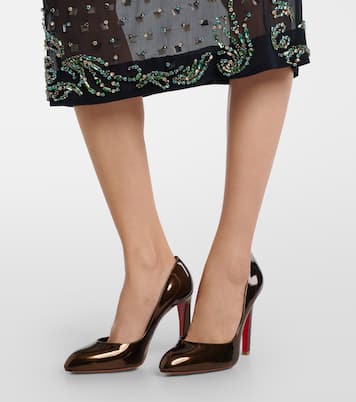 Fannylove 100 metallic leather pumps | Christian Louboutin