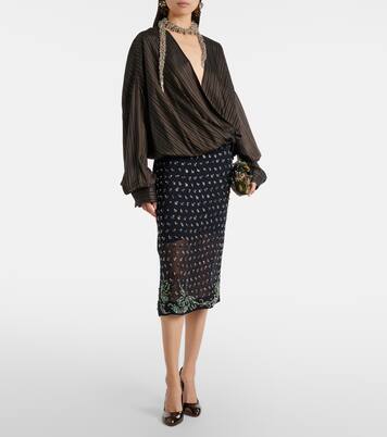 Fannylove 100 metallic leather pumps | Christian Louboutin