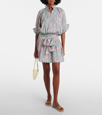 Floral cotton minidress | Juliet Dunn