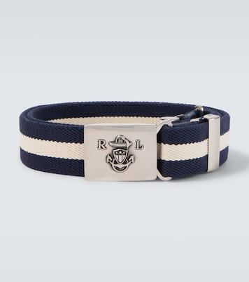 Ceinture rayée en cuir | Ralph Lauren Purple Label