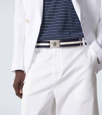 Ceinture rayée en cuir | Ralph Lauren Purple Label