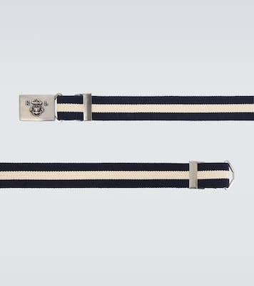 Ceinture rayée en cuir | Ralph Lauren Purple Label