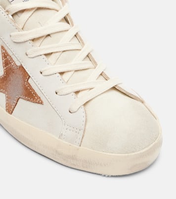 Baskets Super-Star en daim et cuir façon poulain | Golden Goose