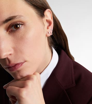 Einzelner Ohrring aus 18kt Weißgold (750/1000) mit Diamant | Maria Tash