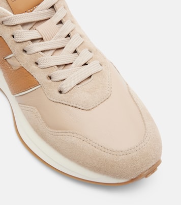 H641 leather and suede sneakers | Hogan