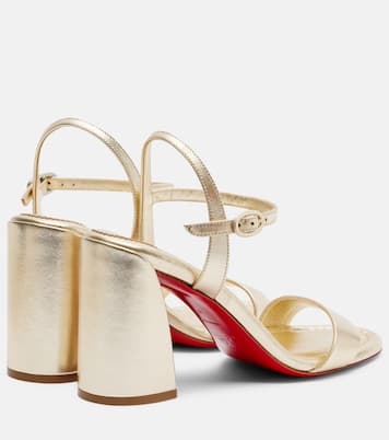 Sandalen Miss Jane 85 aus Metallic-Leder | Christian Louboutin