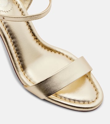 Sandalen Miss Jane 85 aus Metallic-Leder | Christian Louboutin