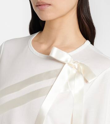 Bow-detail jersey T-shirt | Simone Rocha