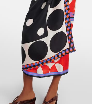 Bedruckter Wickelrock aus Seide | Dries Van Noten