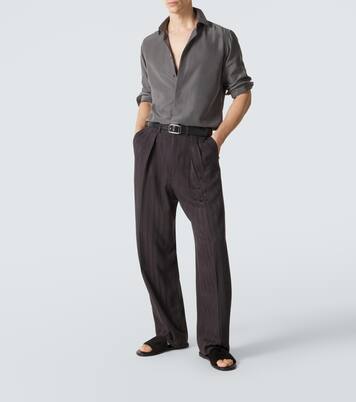 Pantoletten aus Veloursleder | Tom Ford