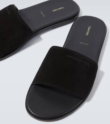 Pantoletten aus Veloursleder | Tom Ford