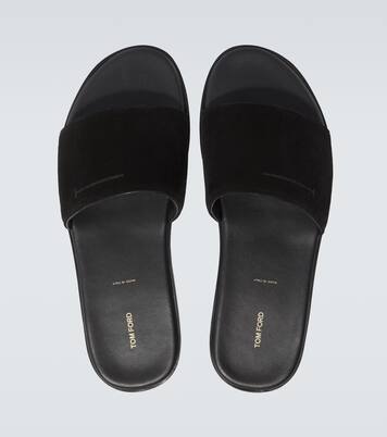 Pantoletten aus Veloursleder | Tom Ford