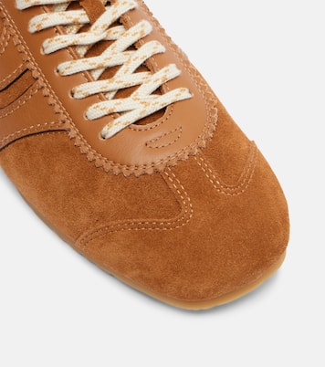 Sneakers in suede con pelle | Dries Van Noten