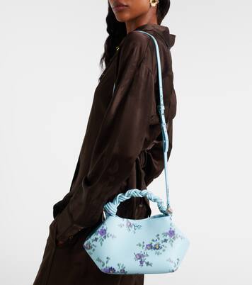 Bou Small floral top-handle bag | Ganni