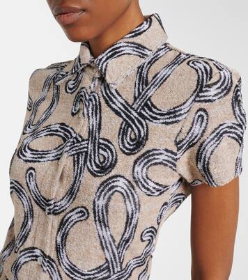 Paula's Ibiza Anagram cotton-blend top | Loewe