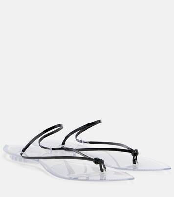 Invisible leather thong sandals | Alaïa